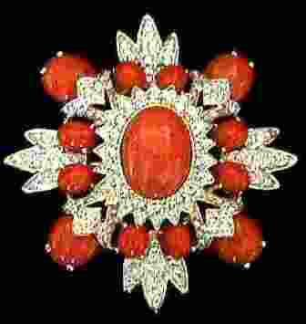 Kenneth Jay Lane Maltese Cross, c. 1980, $365 Retail