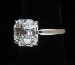 Incredible 5.33 ct Asscher Cut Ring, Alexandria Rossoff