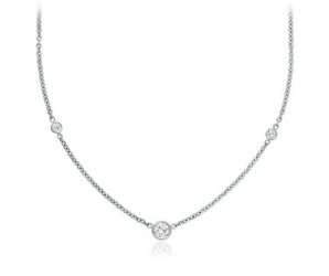 BN_3Dia_neck_1370 Blue Nile 1/2 Ct. Diamond 3-Stone Necklace, $1370 Retail