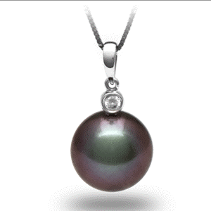 Pearl_paradise_tahitian_pend_dia Tahitian 8-9mm Pearl and Diamond Pendant from Pearl Paradise, $260 Retail