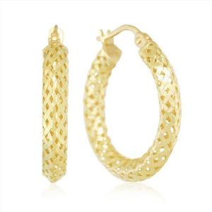 roberto-coin-yellow-gold-woven-silk-hoop-earrings Roberto Coin Woven Silk Yellow Gold Hoops, from Windsor Fine Jewelers, $400 Retail