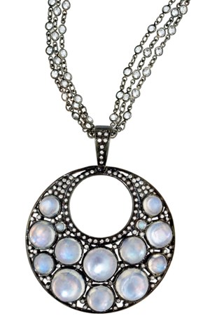 Unison Bubble Pendant in 18kt White Gold and Silver, $2350 Retail for Pendant alone