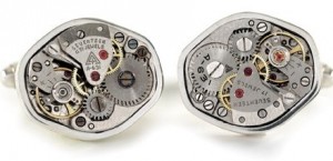 Vintage Watch Movement Cufflinks from Cuffart.com, $155 Retail